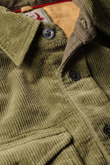 Relwen - Cord Workshirt - Moss - Detail