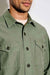 Filson - Field Jac-Shirt - Washed Fatigue Green - Collar