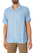 Far Afield - Stachio SS Shirt Floral Jacquard - Allure Blue - Front