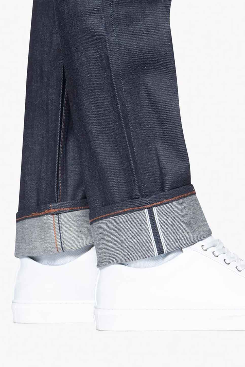 Unbranded - UB222 Taper - Indigo Stretch Selvedge - Hem View