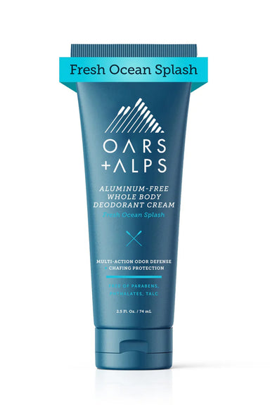 Oars & Alps ALUMINUM-FREE WHOLE BODY CREAM DEODORANT Fresh Ocean Splash