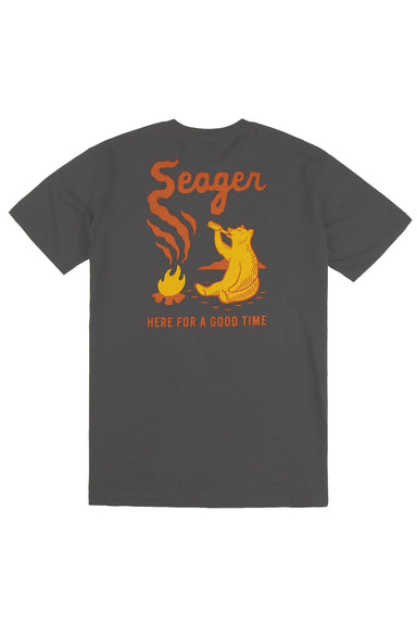 Seager - Smokey Tee - Coal - Back