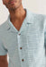 Marine Layer - Beach Texture Resort Shirt - Sterling Blue - Collar