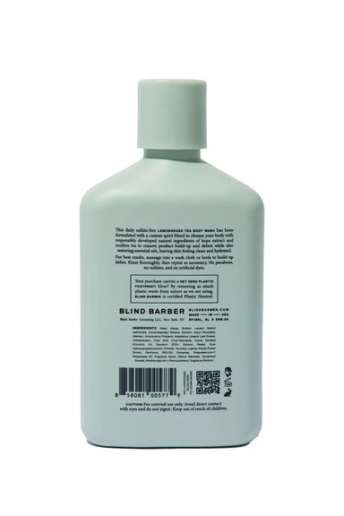 Blind Barber - Lemongrass Tea Body Wash - Back