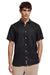 Scotch & Soda - Short Sleeve Linen Shirt - Black - Front