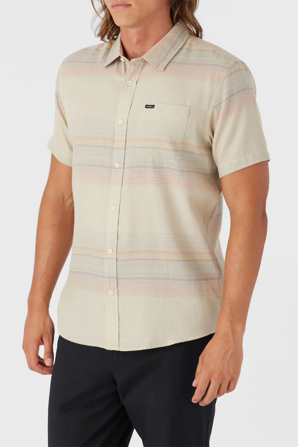 O'Neill - Seafaring Stripe SS Standard - Light Khaki - Profile