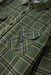 Vissla - Eco-Zy Long Sleeve Polar Flannel - Dark Olive Heather - Detail Pocket