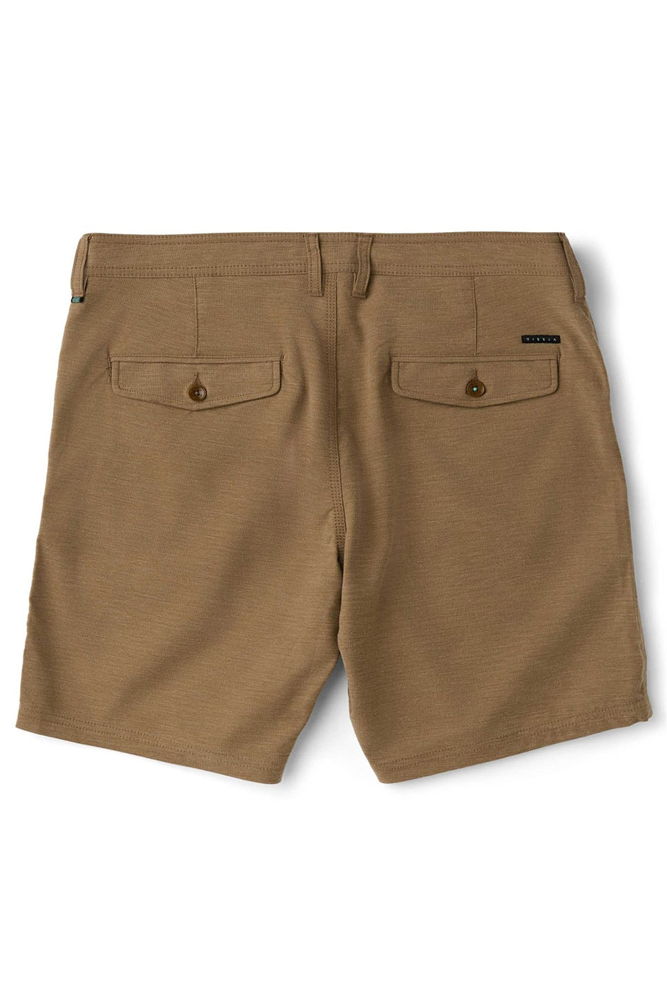 vissla canyons 25 hybrid walkshort dark khaki back
