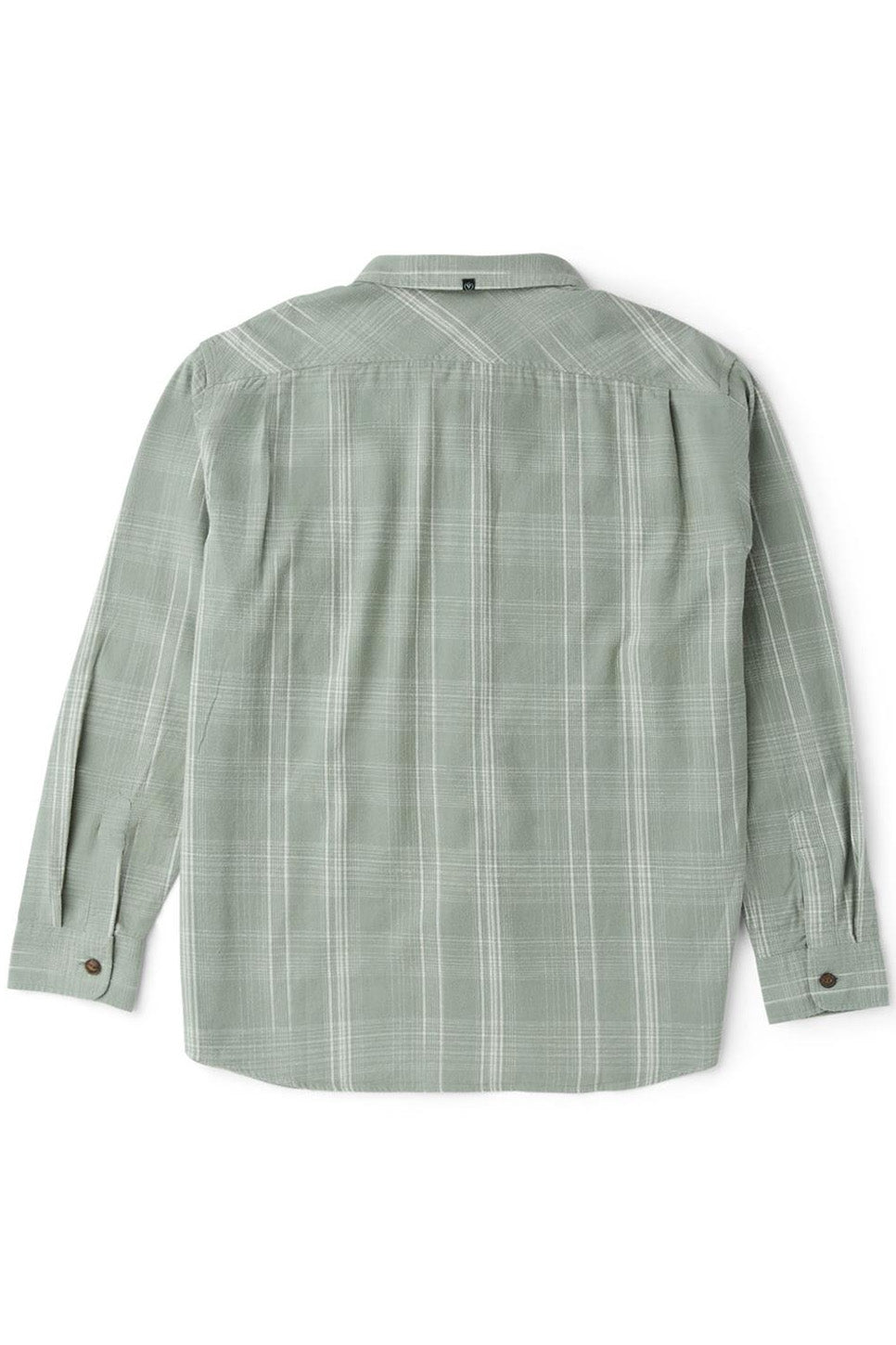 vissla central coast eco ls flannel aloe back
