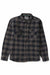vissla creators heavy days flannel black front