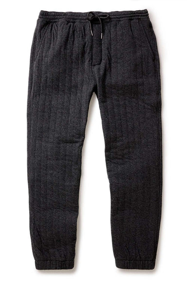Taylor Stitch THE APRES PANT Heather Coal Quilted Jersey Flatlay