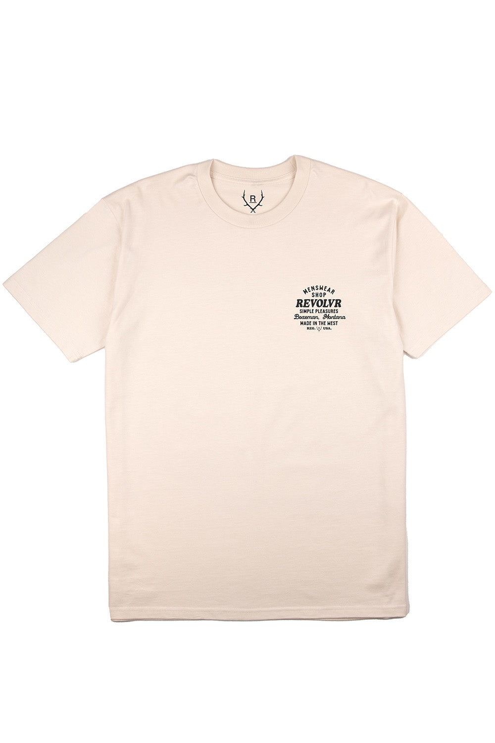 BOZEMAN SHOP TEE Ecru/Charcoal