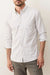 Marine Layer - CALIFORNIA OXFORD SHIRT - Grey/White Stripe - Front