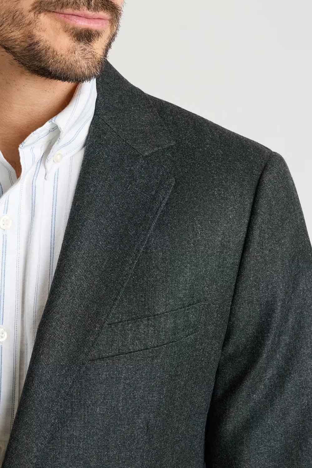 Bonobos - Jetsetter Slim Wool Blazer - Green Nailhead - Detail