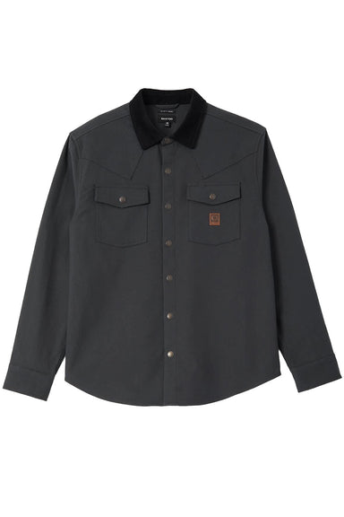 Brixton - Bowery Builders Ranch Performance Flannel - Black - Flatlay