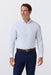 Mizzen+Main Leeward Dress Shirt in Cloud Blue Crest Dot — Front view