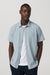 Vuori Bridge Button Down in Raindrop Stone — Front view