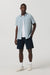 Vuori Bridge Button Down in Raindrop Stone — Full-body view