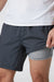 Vuori Kore Short Lined 7" in Charcoal — Liner detail view