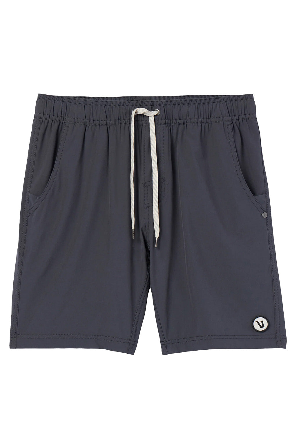 Vuori Kore Short Lined 7" in Charcoal — Front view