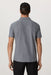 Vuori Strato Tech Polo in Heather Grey — Back view