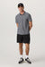 Vuori Strato Tech Polo in Heather Grey — Full-body view