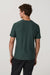Vuori Strato Tech Tee in Hemlock Heather — Back view