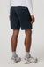 Vuori Sunday Performance Short in Ink Heather — Back view