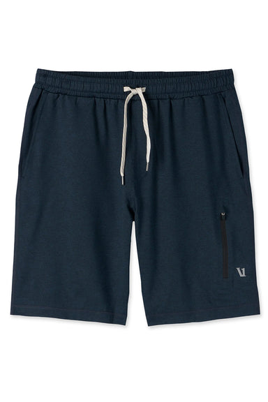 Vuori Sunday Performance Short in Ink Heather — Flatlay view