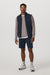 Vuori Sunday Performance Short in Ink Heather — Full-body view
