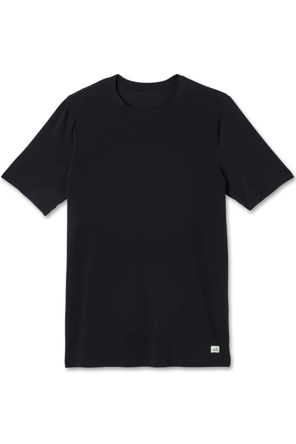 Vuori Tuvalu Tee in Black — Flatlay view