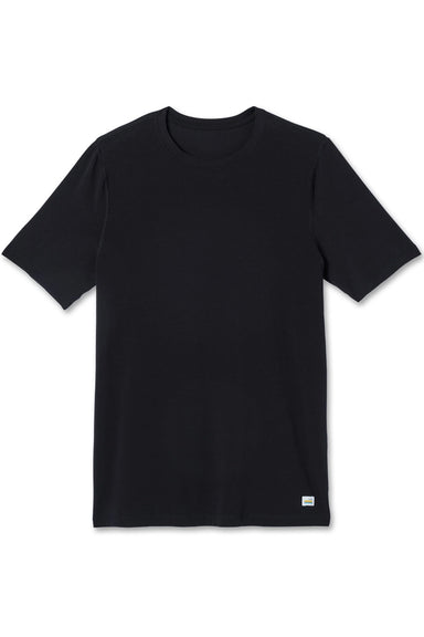 Vuori Tuvalu Tee in Black — Flatlay view