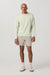 vuori aim ewaist short khaki linen texture 
