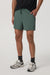 vuori kore short lined 5" agate green tonal front