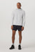vuori outdoor trainer shell grey mist linen texture