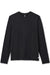 vuori ponto performance ls tee black heather flatlay