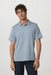 vuori ponto performance polo blue dusk heather front