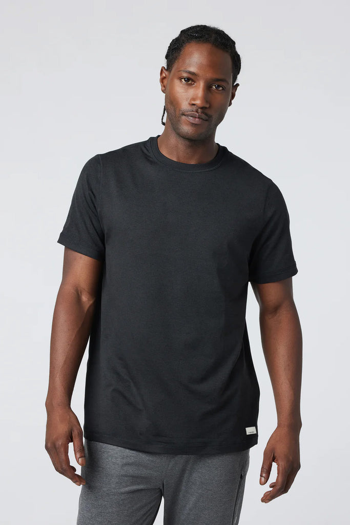 Vuori PONTO PERFORMANCE TEE Black Heather