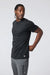 vuori ponto performance tee black heather side
