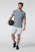vuori strato tech tee dusty blue heather 