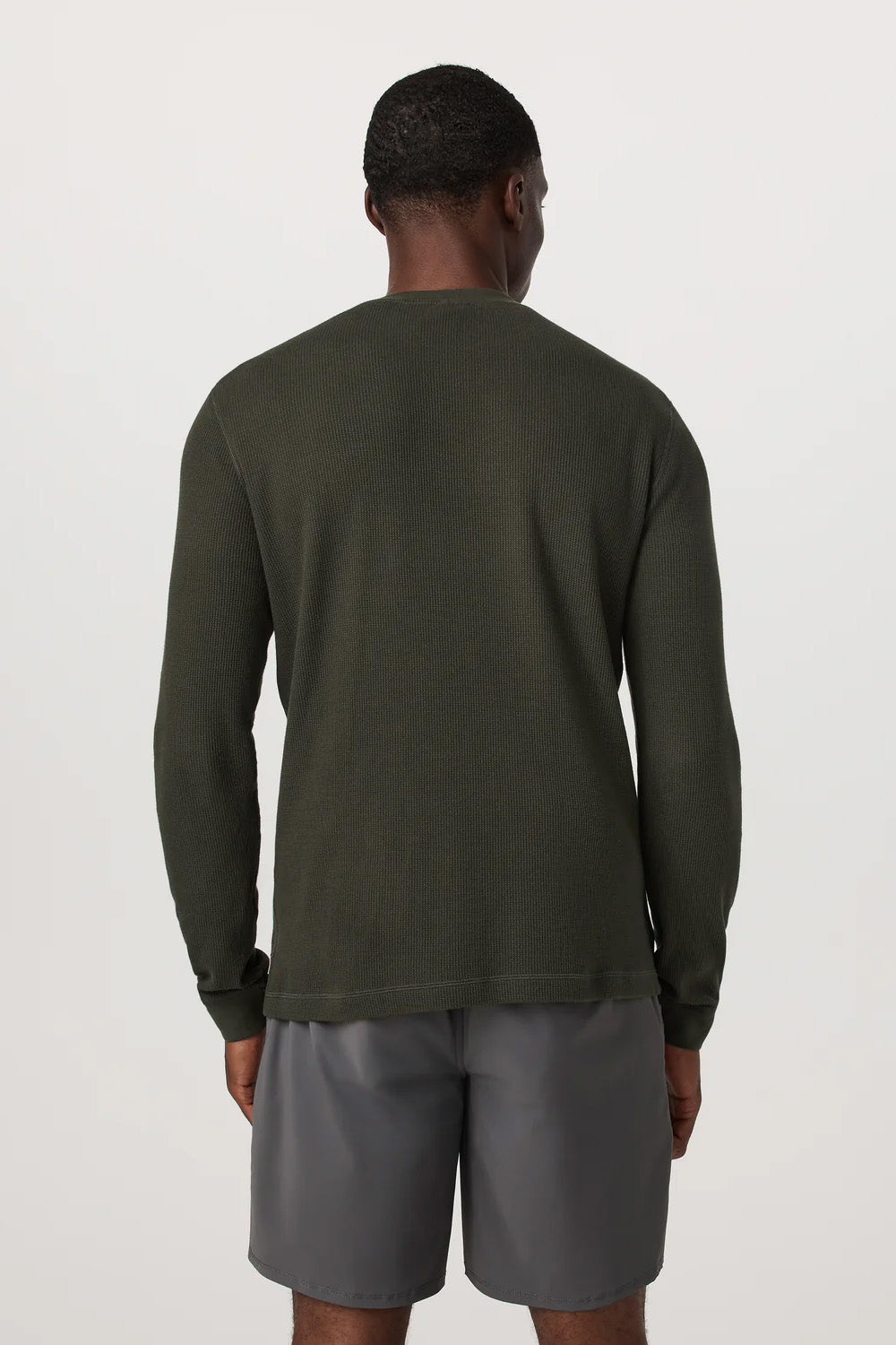 vuori waffle crew dark oregano back