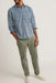 Marine Layer - LW Plaid Cord LS Shirt - Indigo Plaid