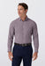 Mizzen+Main Leeward Dress Shirt in Merlot Peter Gingham — Front view