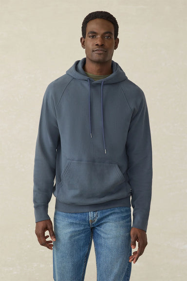 Faherty - High Standard Fleece Hoodie - Blue Nights - Front