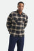 Brixton - Bowery Flannel - Black/Cream - Model Front