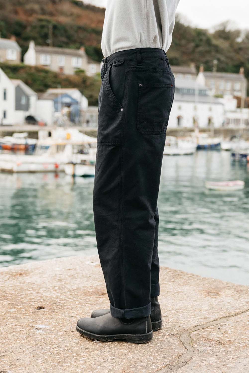 Finisterre - Basset Trouser - Black - Side