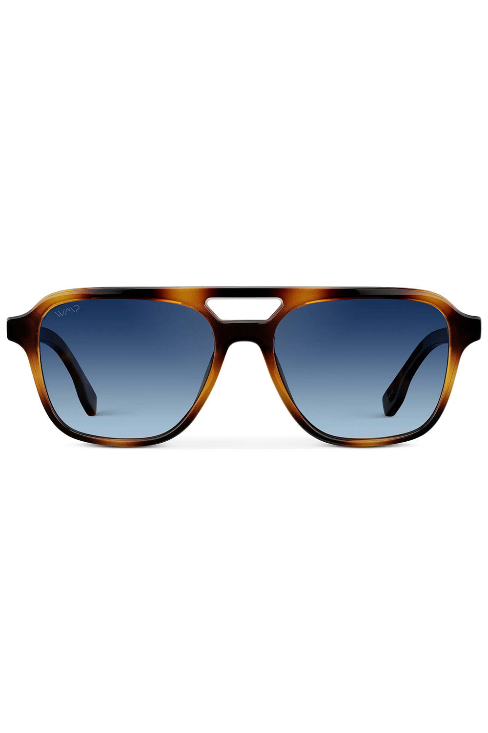 WMP Dean in Whiskey Brown Tortoise/Blue — Front view