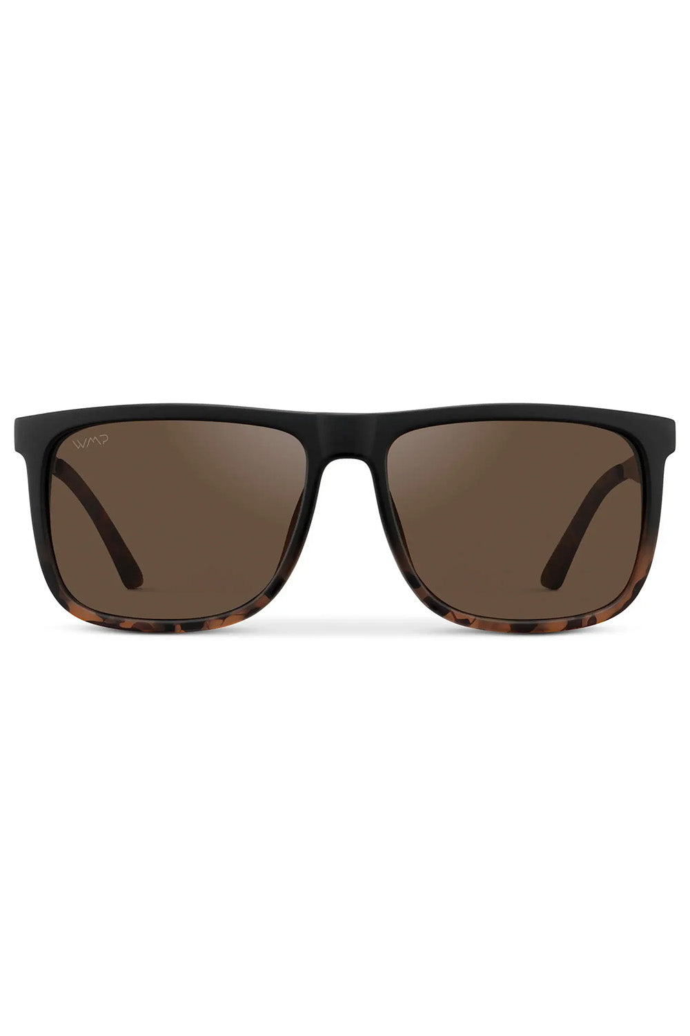 WMP Jacob in Matte Black Tortoise/Brown — Front view