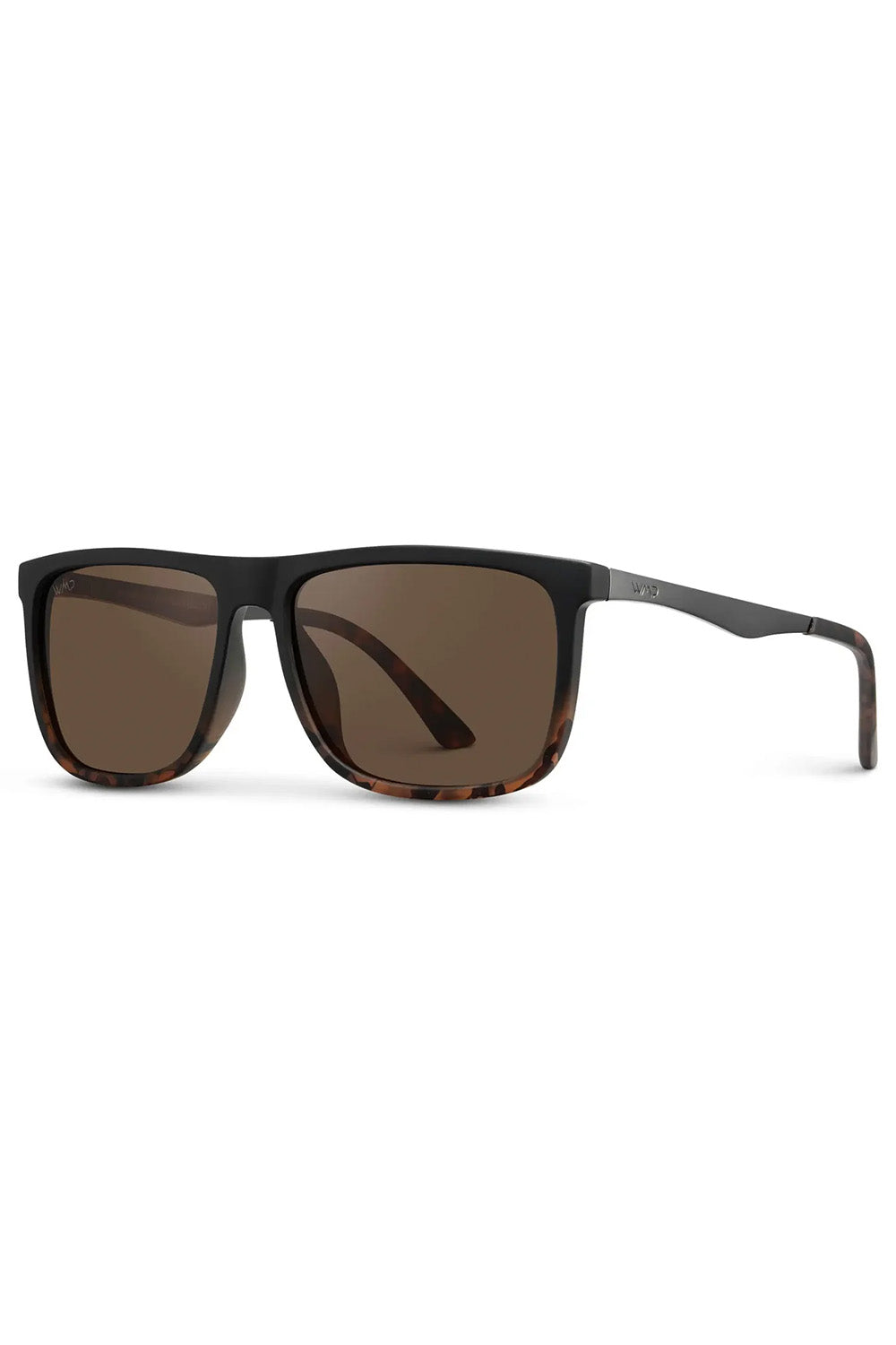 WMP Jacob in Matte Black Tortoise/Brown — Profile view