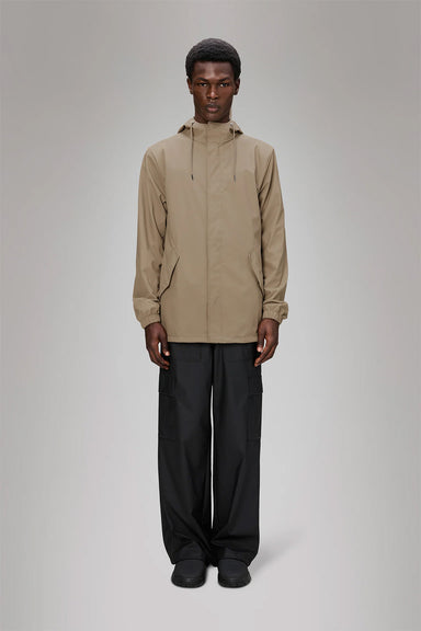 RAINS FISHTAIL JACKET Beige Front